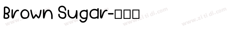 Brown Sugar字体转换
